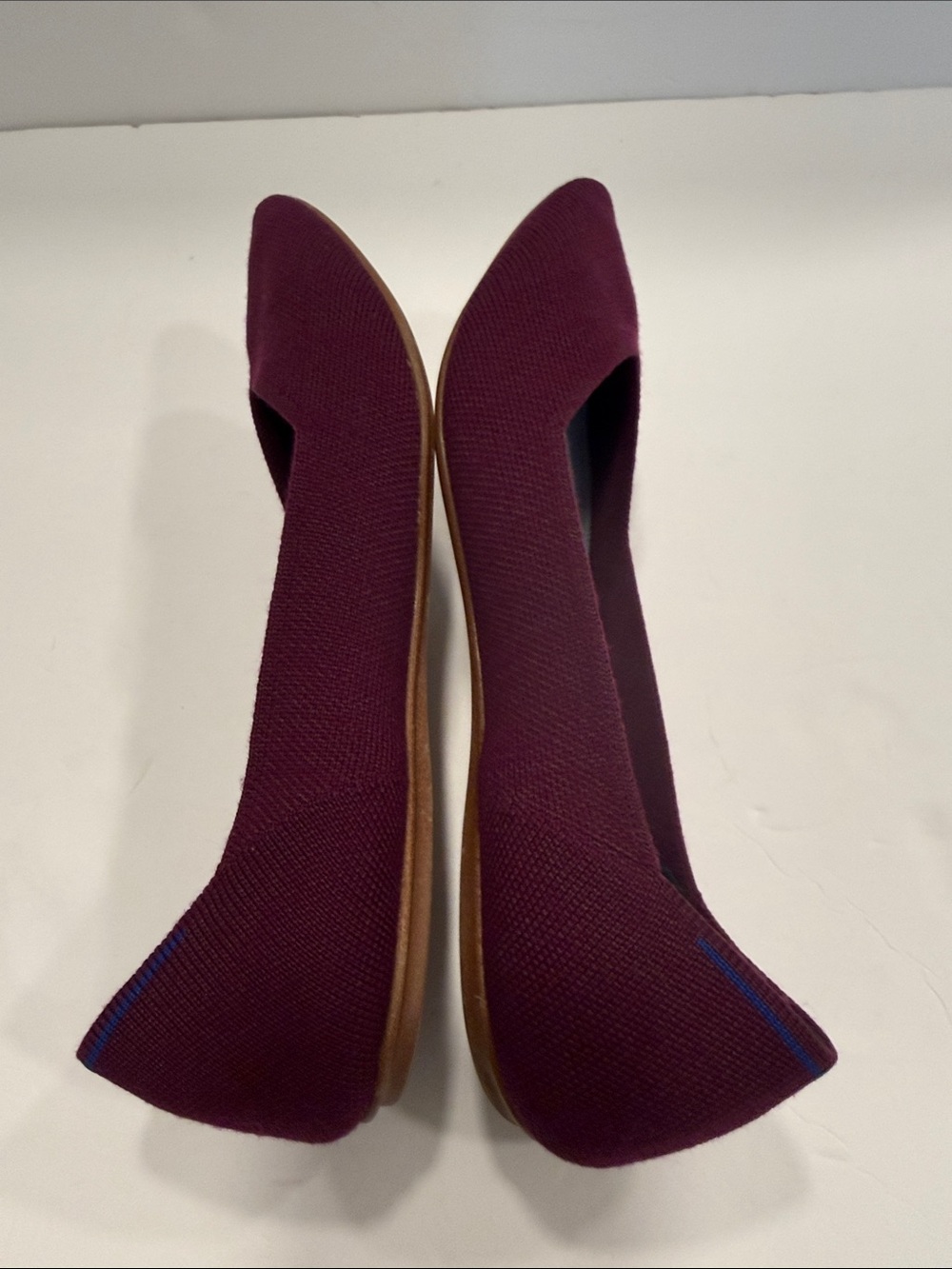 Rothy's Pointed Knit Flat burgundy size 9 - Picture 5 of 8